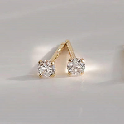 Zeke Micro Ohrstecker Gold Ohrringe