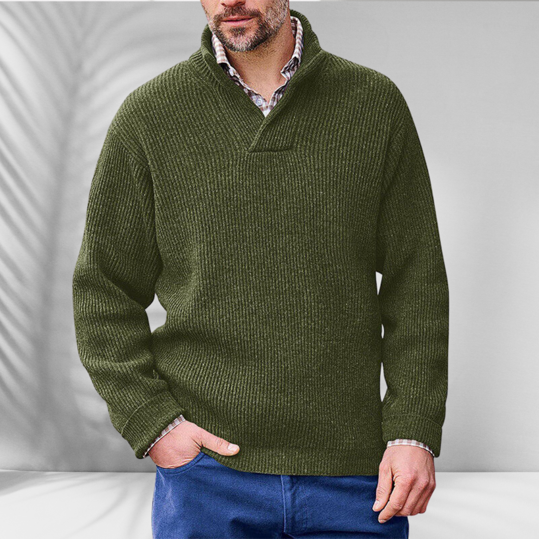 LUDWIG™ | Warmer Pullover mit V-Ausschnitt