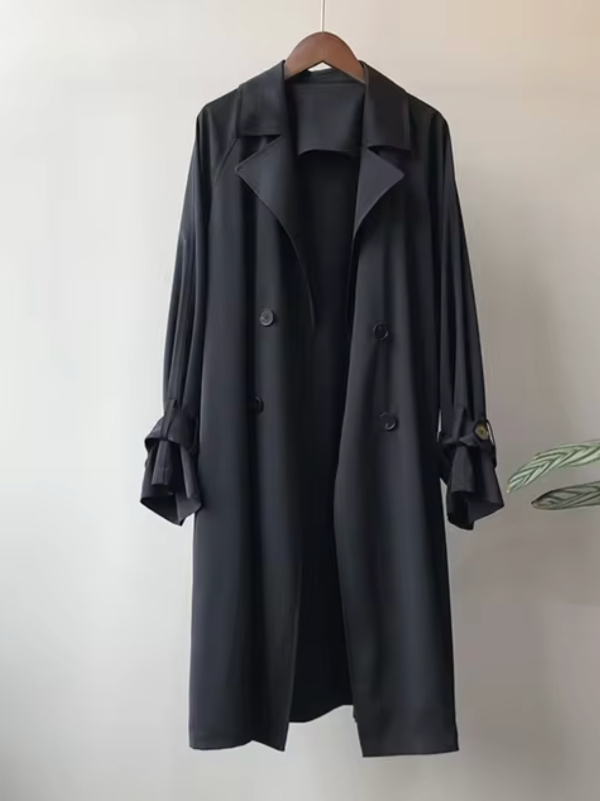 Damen Langer Wasserdichter Trenchcoat | Lässig