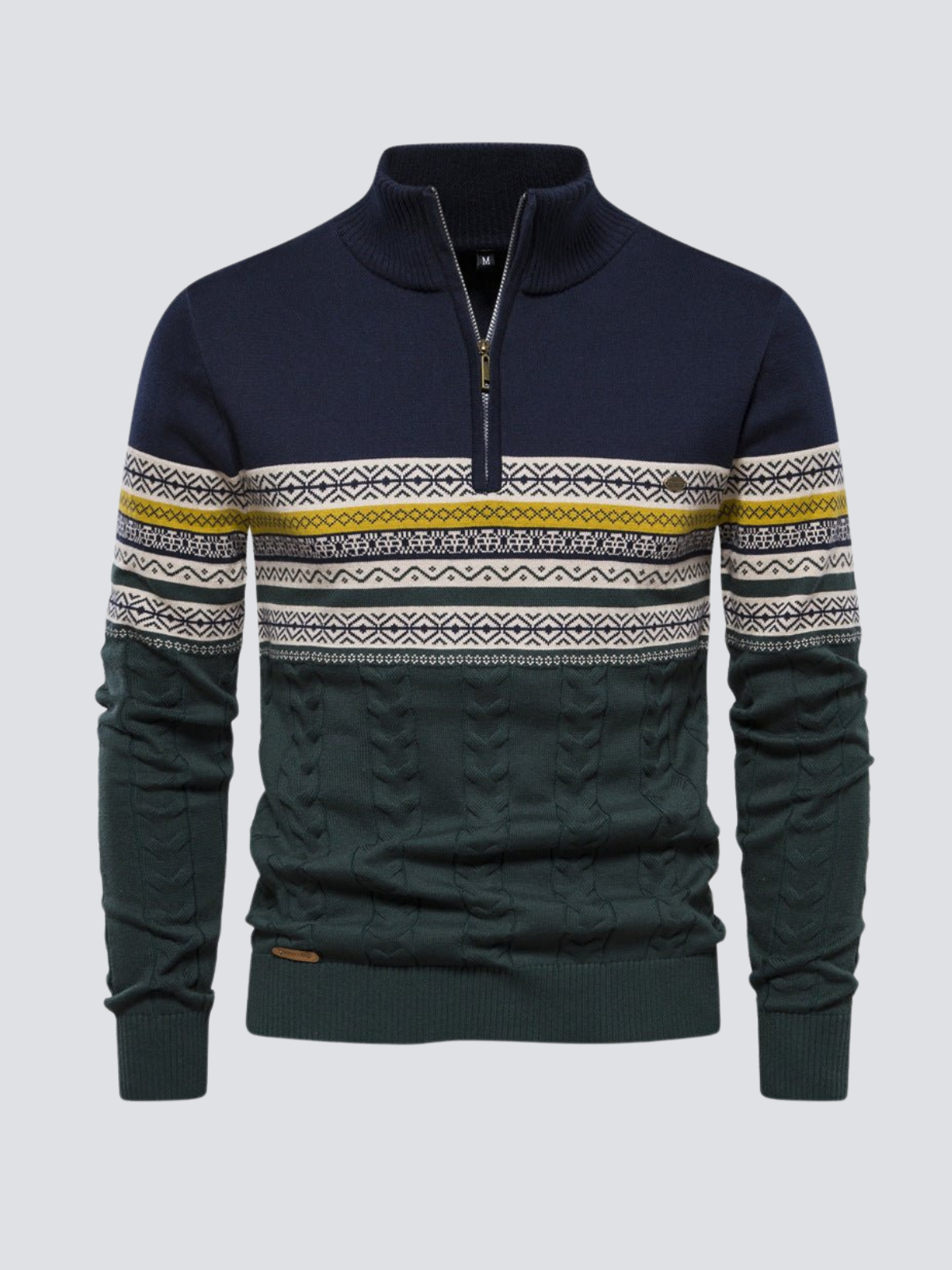 Norik | Modern Zip Fastening Herrenpullover