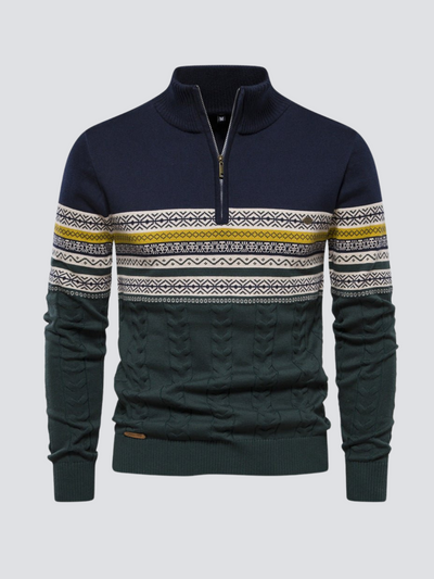 Norik | Modern Zip Fastening Herrenpullover