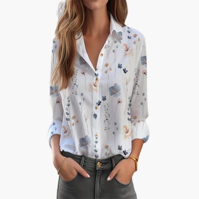 Bluse mit Blumenmuster - Damenmode für stilvolle Anlässe
