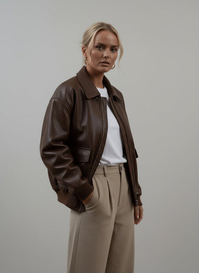 Kayna| Vintage-Jacke aus Altleder