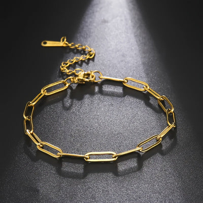 Heartline Gleam - Elegantes Titanarmband für den Tag und das Date am Abend