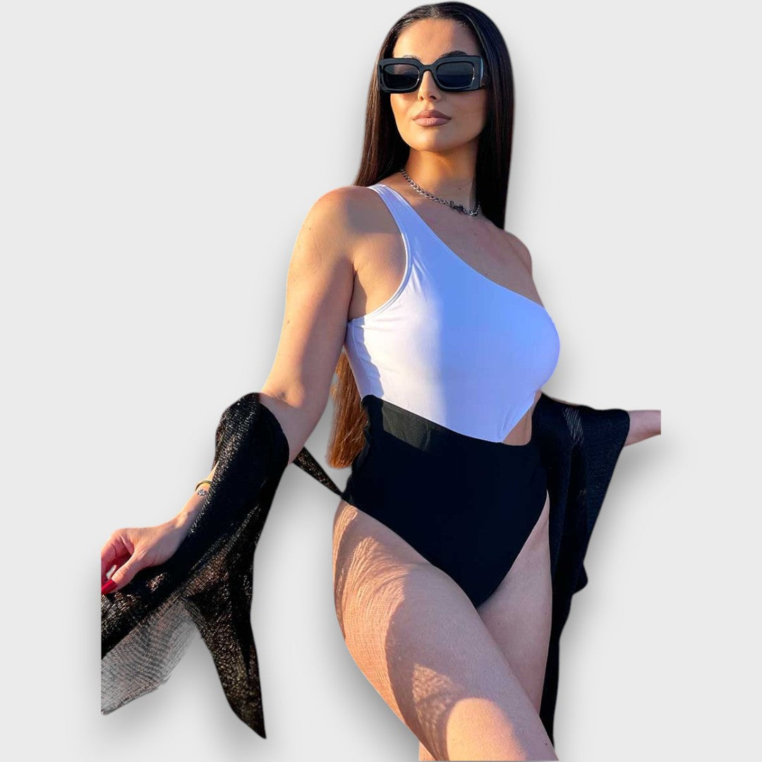 Lior – Asymmetrischer Badeanzug mit Cut-out
