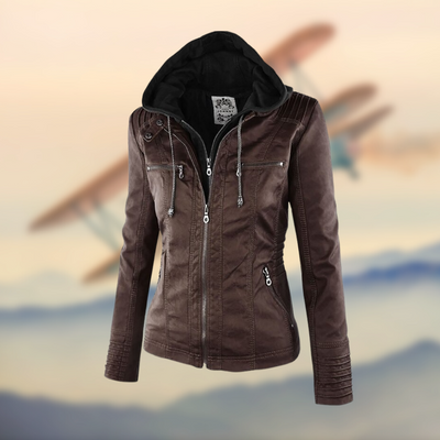 RACHELLE™-ELEGANTE UND EINZIGARTIGE LEDERJACKE