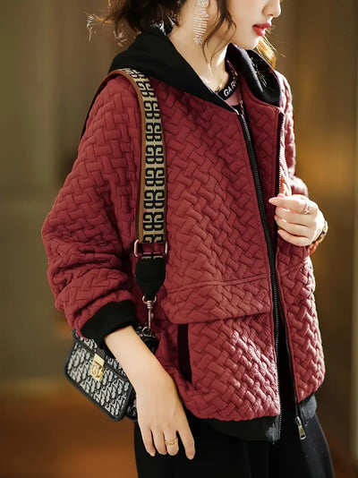 MIRELLE GESTEPPTE KAPUZENJACKE
