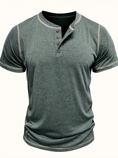 Orazio - Kurzarm T Hemd Mit Knopf