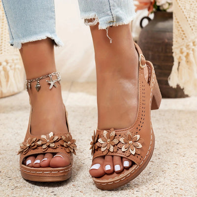 FLORIVA - ELEGANTE SANDALETTE MIT HOHEM ABSATZ