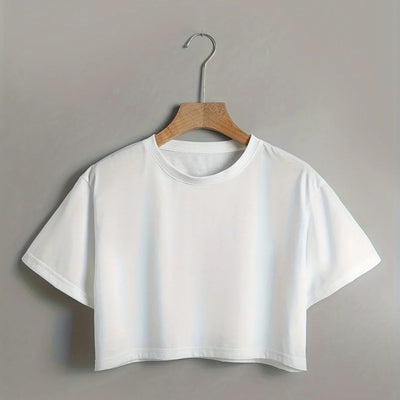 Myelisse – Klassisches, kurzes Baumwoll-T-Shirt