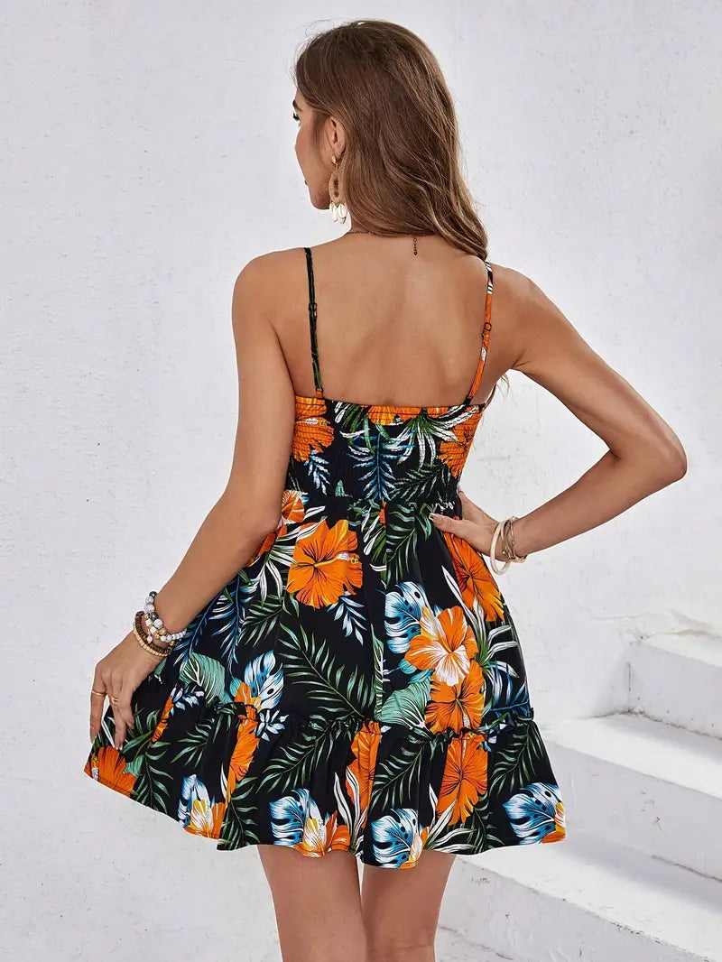 Lucena – Tropisches Stufen-Sommerkleid