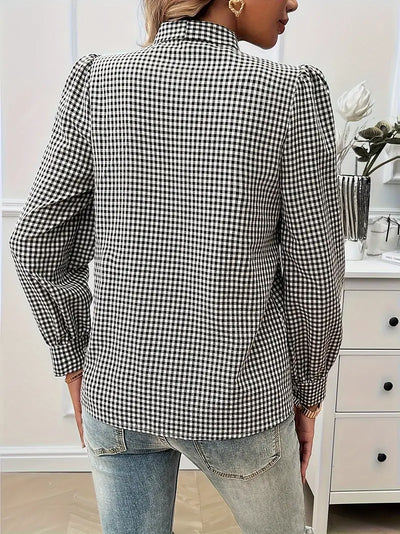 Liv - baumwollbluse mit schleife