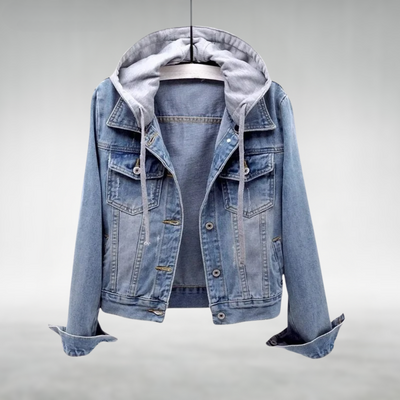 ZOE - KLASSISCHE JEANSJACKE MIT KAPUZE