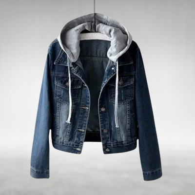 ZOE - KLASSISCHE JEANSJACKE MIT KAPUZE