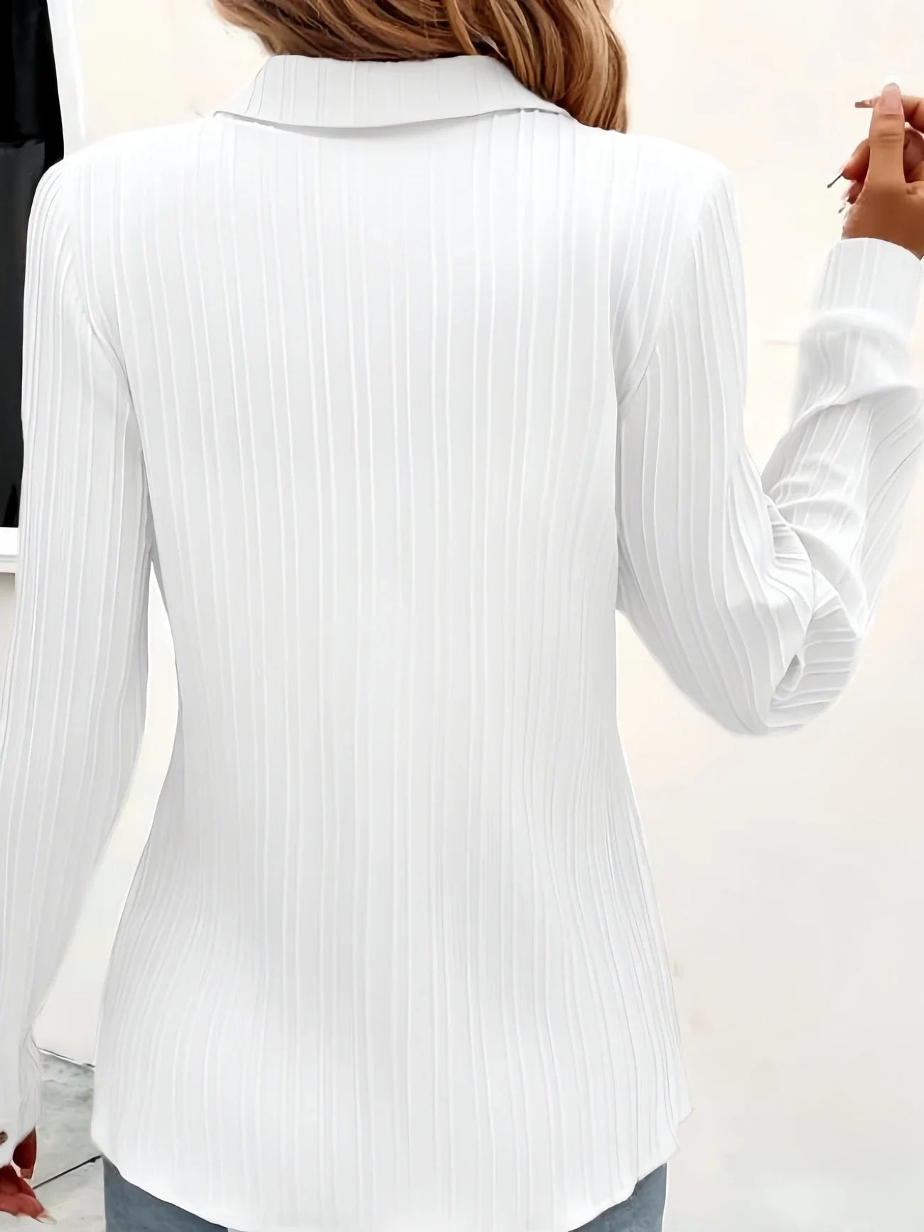 Ella – Bluse in Unifarbe