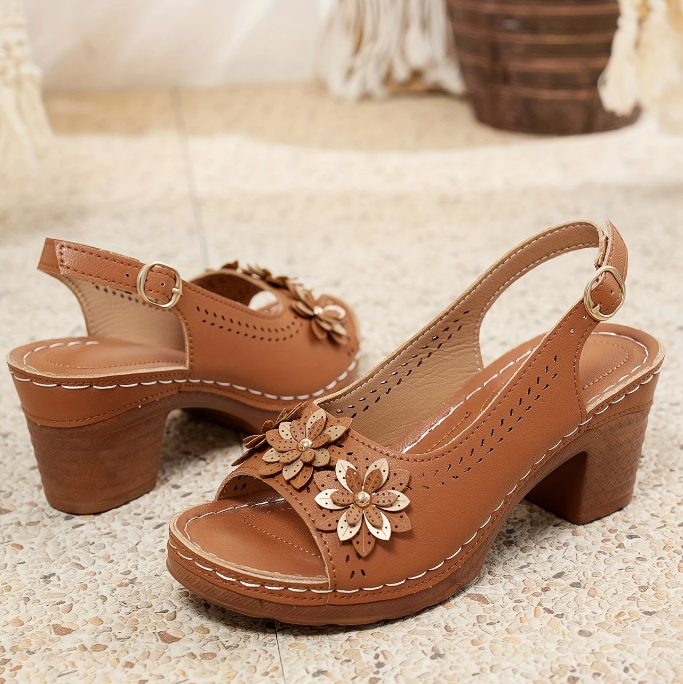 FLORIVA - ELEGANTE SANDALETTE MIT HOHEM ABSATZ