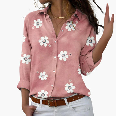 Florale Bluse mit elegantem Blumenmuster - Damen Sommerlook