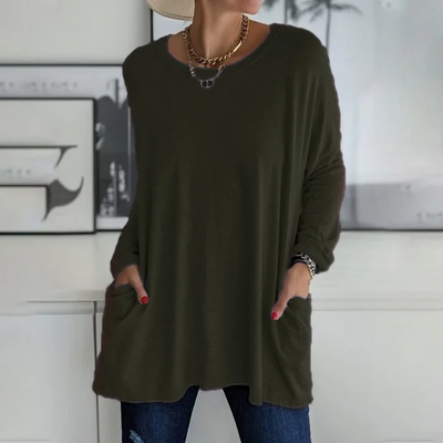 Pullover mit Fronttaschen für Damen