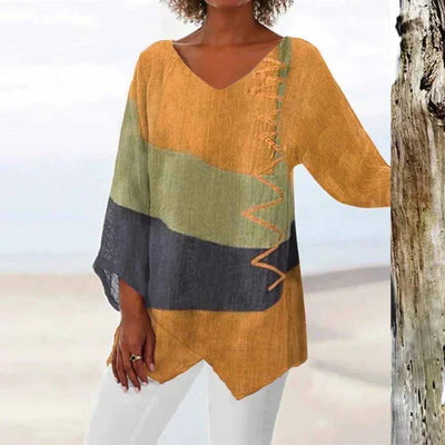 Eladie – dreifarbiges, stylisches hemd