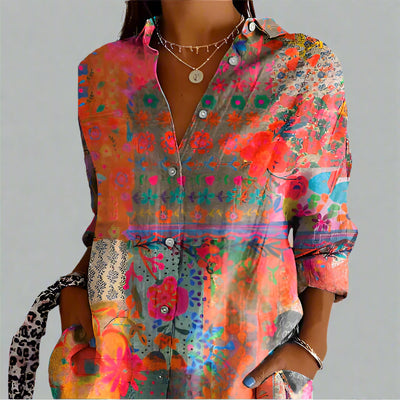 MARIE™ | Florales Shirt für Damen mit Charakter