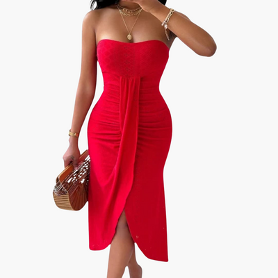 Besticktes Midikleid für Damen – Elegantes Sommerkleid