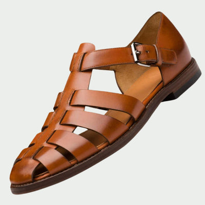 CORVIN - ELEGANTE LEDER HERRENSANDALE