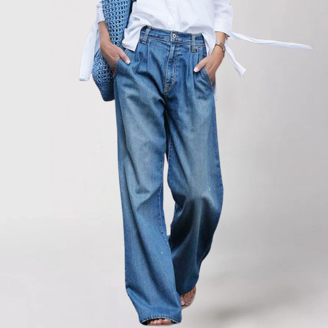 LANADENIM - KOMFORTABLE WEIT GESCHNITTENE DAMEN JEANS