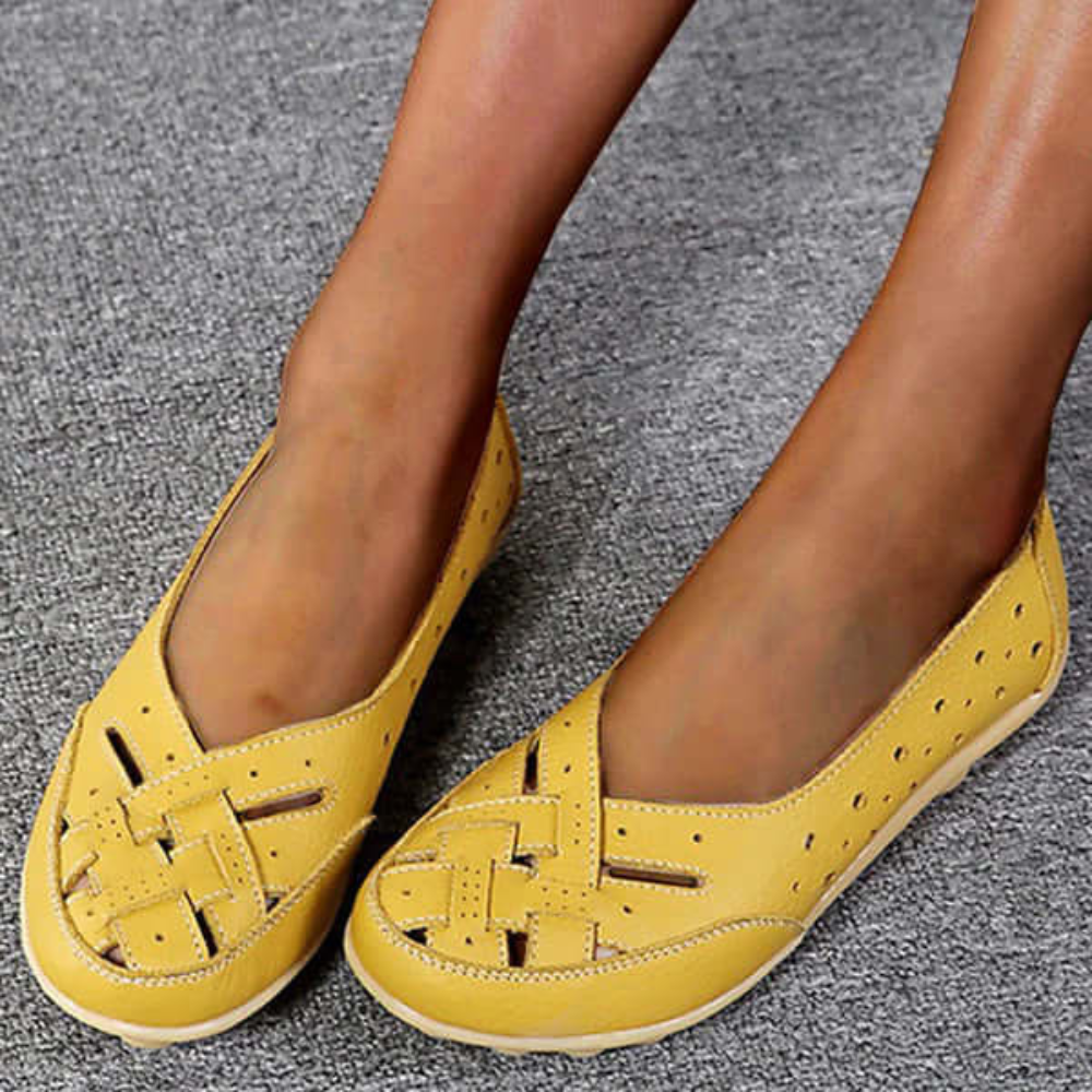 Melody – Stilvolle flache Lederschuhe