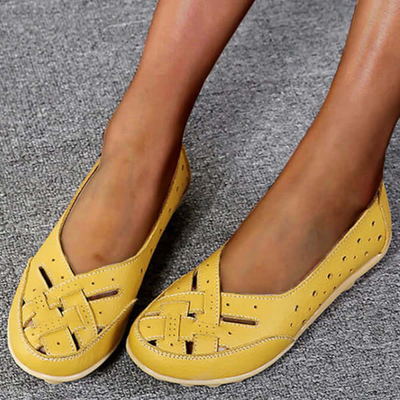 Melody – Stilvolle flache Lederschuhe
