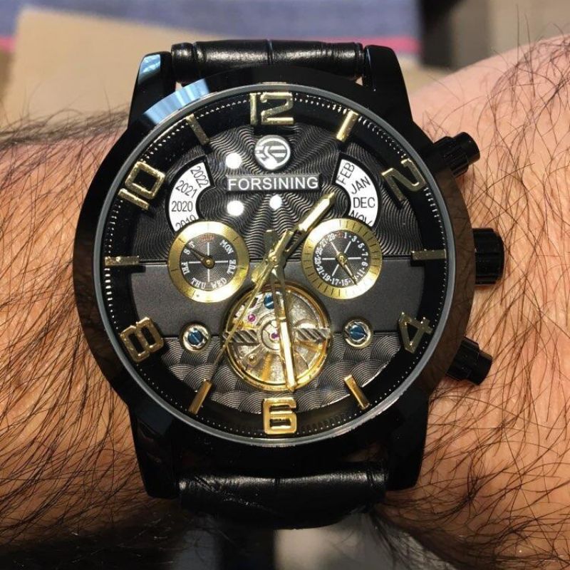 Elegante mechanische Tourbillon-Automatikuhr