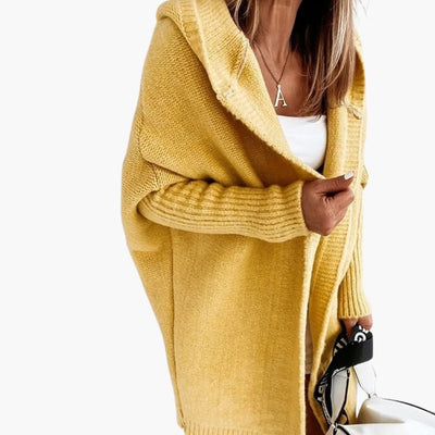 Strick Cardigan mit Kapuze für Damen