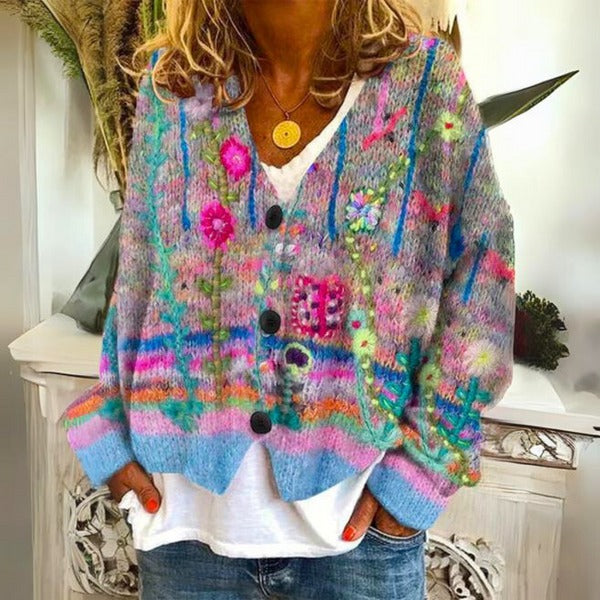 Eléa - blumenpullover für damen
