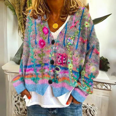 Eléa - blumenpullover für damen