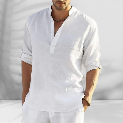 JANNIK™ | ELEGANTES HEMD AUS LEICHTEM STOFF MIT LEINEN-EFFEKT