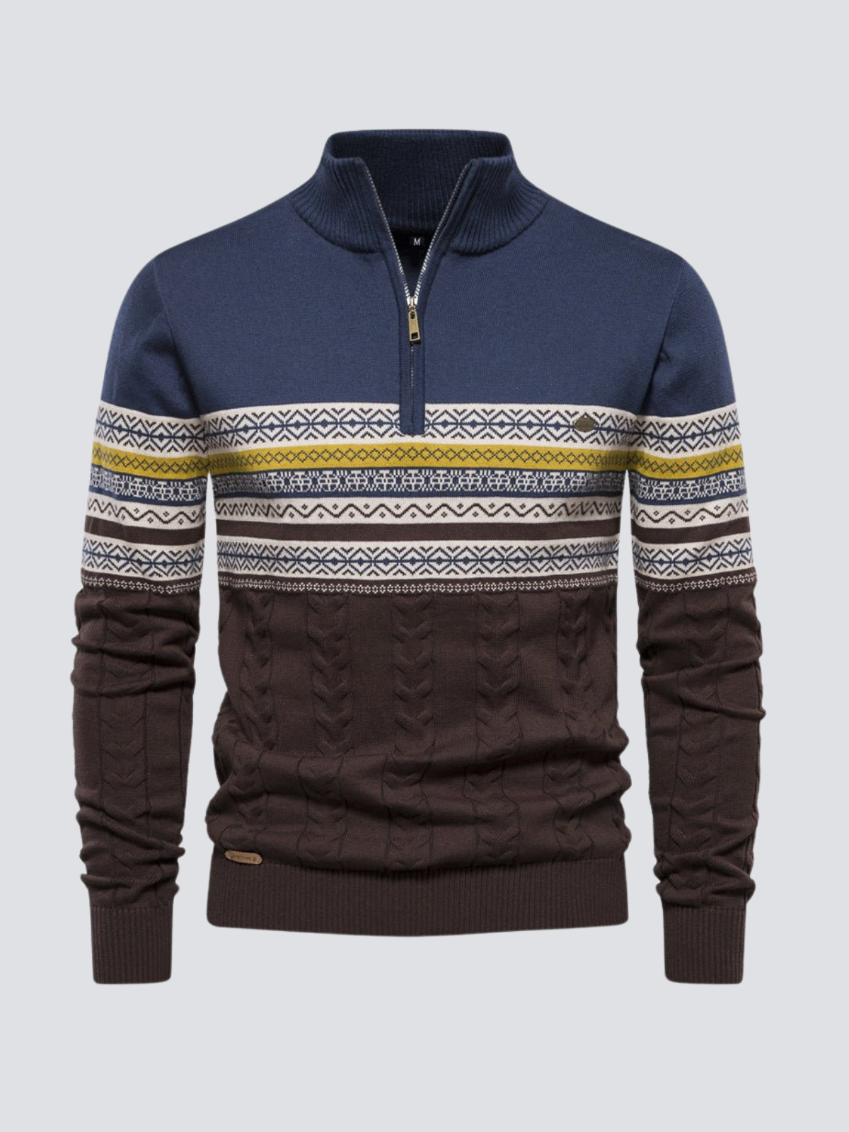 Norik | Modern Zip Fastening Herrenpullover