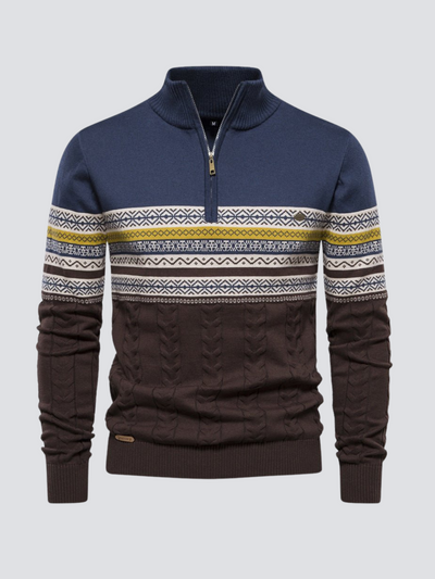 Norik | Modern Zip Fastening Herrenpullover