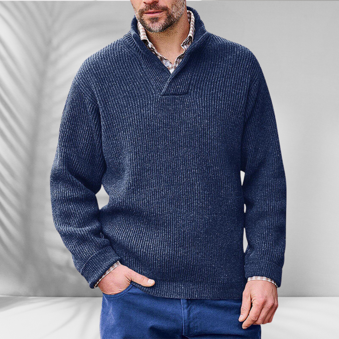 LUDWIG™ | Warmer Pullover mit V-Ausschnitt