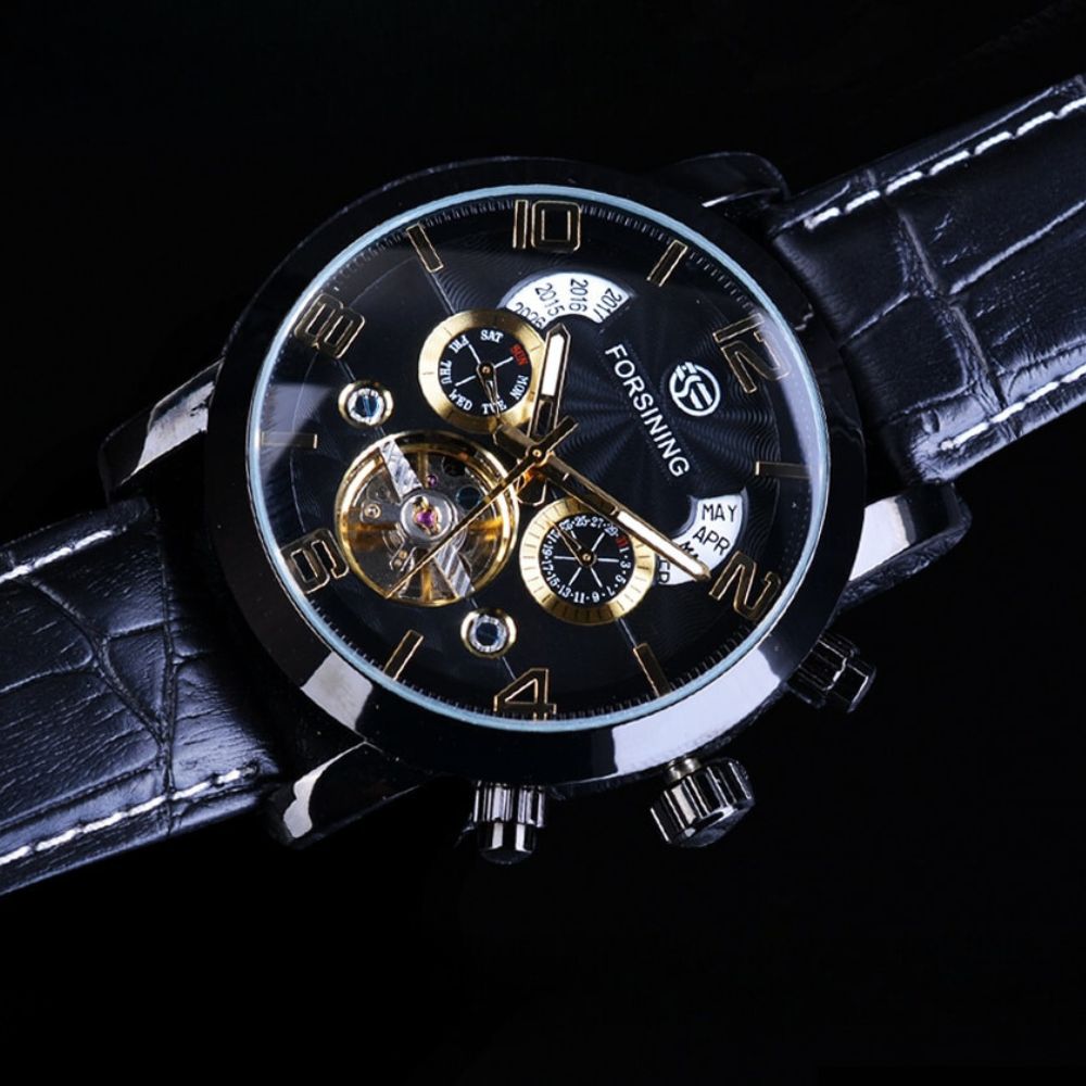 Elegante mechanische Tourbillon-Automatikuhr