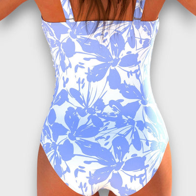 Nerine – Schwarzer Badeanzug mit raffiniertem Twist