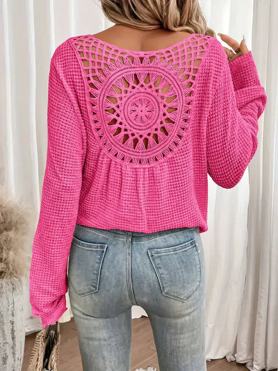 Monaya – Stilvolles Langarmshirt aus Waffelstrick