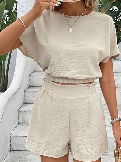 Aminna – Elegantes Top- und Shorts-Set