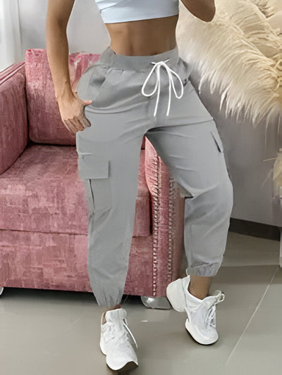 Bianca | Elegante Damen-Cargohose mit Kordelzug