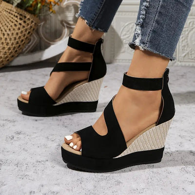 Oriane – Elegante Keilsandalen im Espadrille-Stil