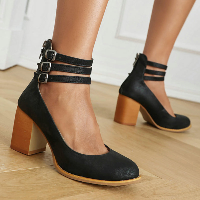 Casilda | Elegante Sandalen mit Knöchelriemen und robuster Sohle