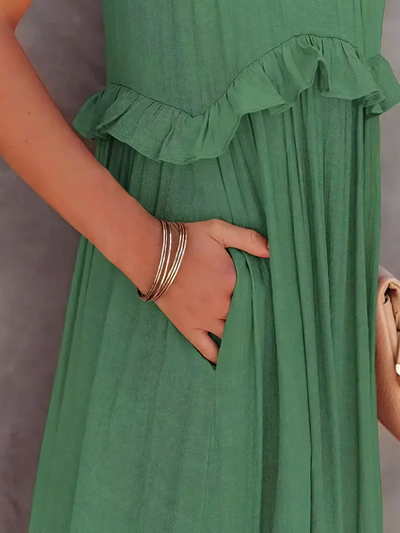 Madelyn | Bohemian Ruffled Maxi Dress