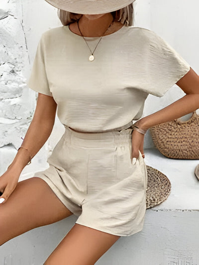 Jazlyn | Festes Shorts-Set mit elastischer Taille