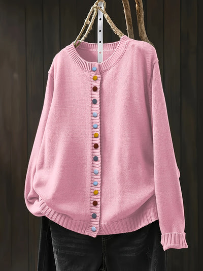 Gunilla – Strickjacke mit dekorativen Knöpfen