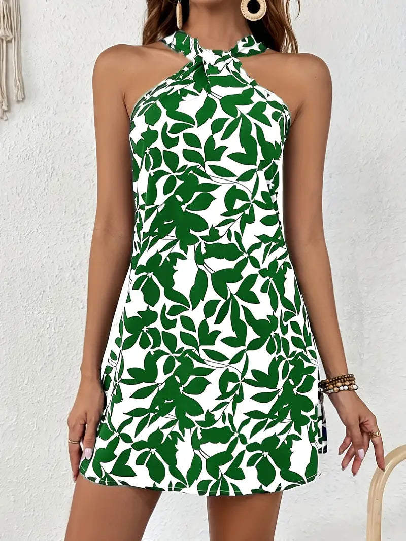Kale – Elegantes Neckholder-Minikleid