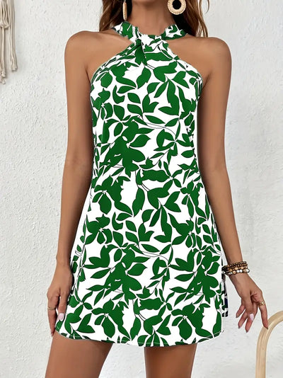 Kale – Elegantes Neckholder-Minikleid
