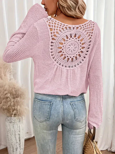 Monaya – Stilvolles Langarmshirt aus Waffelstrick